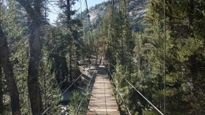 John Muir Trail - Woods Creek Suspension Bridge