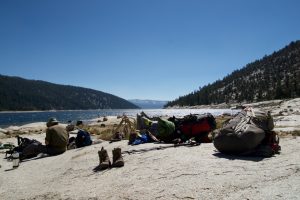 John Muir Trail - Waiting for Ferry at Lake Edison